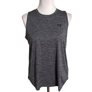 Under Armour Women's Tech Charcoal Muscle Tee